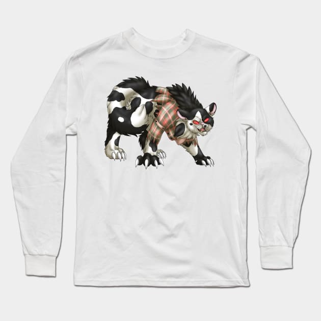 WereCat: Black Bicolor Long Sleeve T-Shirt by spyroid101